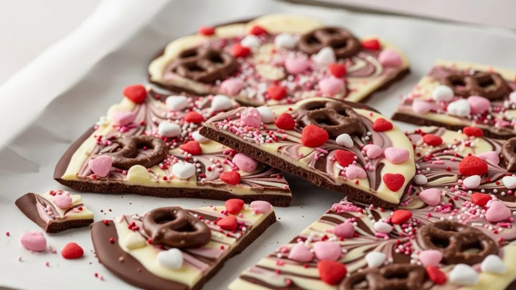 21 Easy Valentine’s Chocolate Bark Recipes That Look Designer